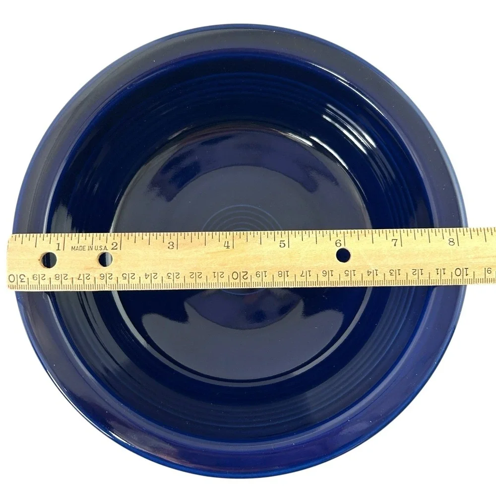 Fiesta Large Classic Bowl 8.25 Cobalt Blue Straight Sides 40 OZ Excellent